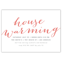 Modern Script Housewarming Invitations Modern Script Housewarming Invitations
