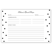 personalized recipe cards expressionery print recipes on 4x6 cards