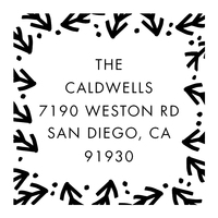 Personalized Holiday Stamps Expressionery Festive Frame Custom Stamp