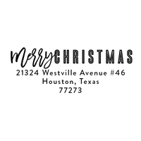 Personalized Holiday Stamps Expressionery Bold Christmas Address Stamp