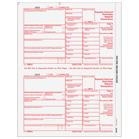 2016 IRS Tax Forms Packet: 6x 1099-MISC (6 Recipients) + 1x 1096 – Unbranded/Generic